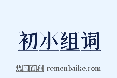 初小组词是什么意思的图片